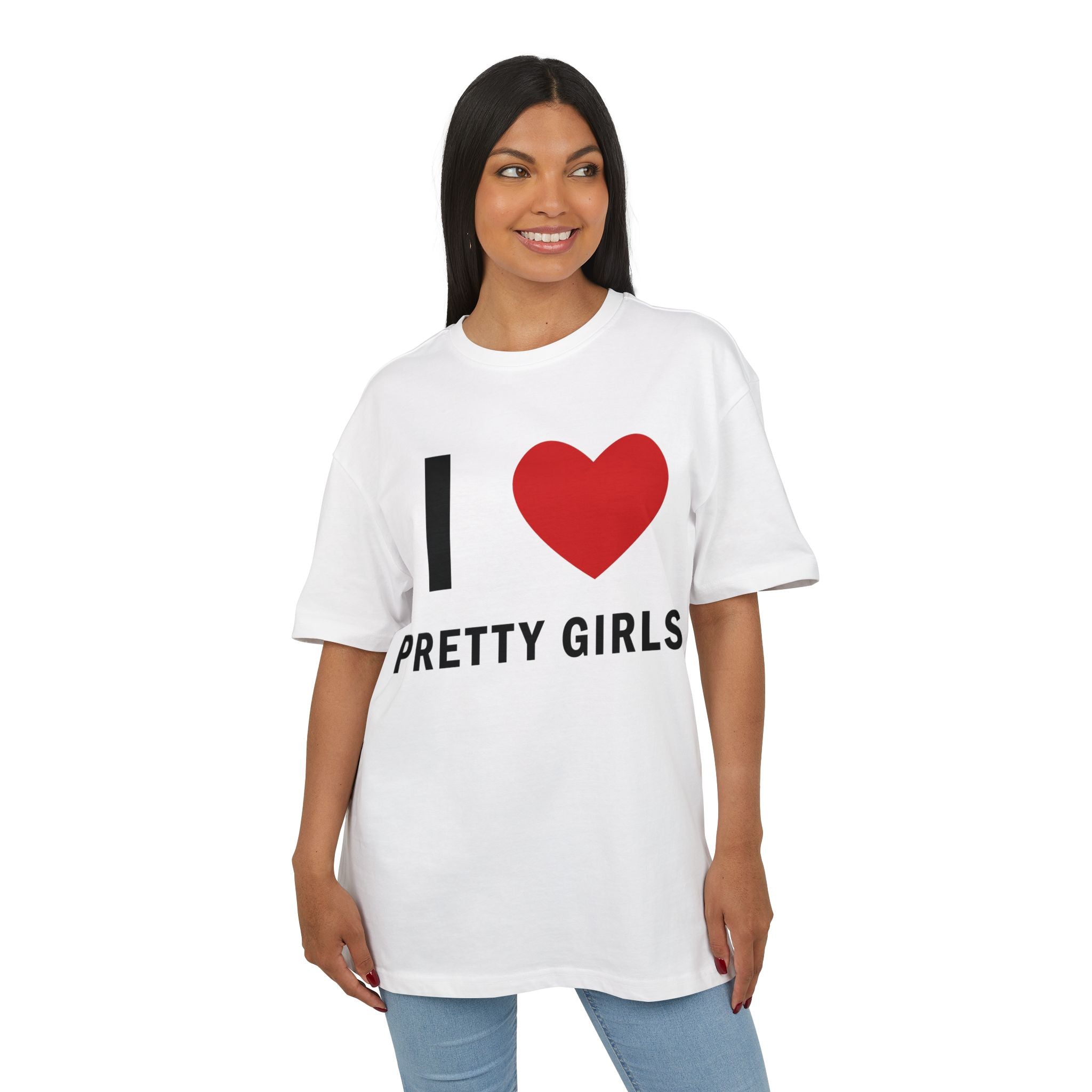 I ♥ Pretty Girls Heavy oversized tee | Velvet Noir Drop 001