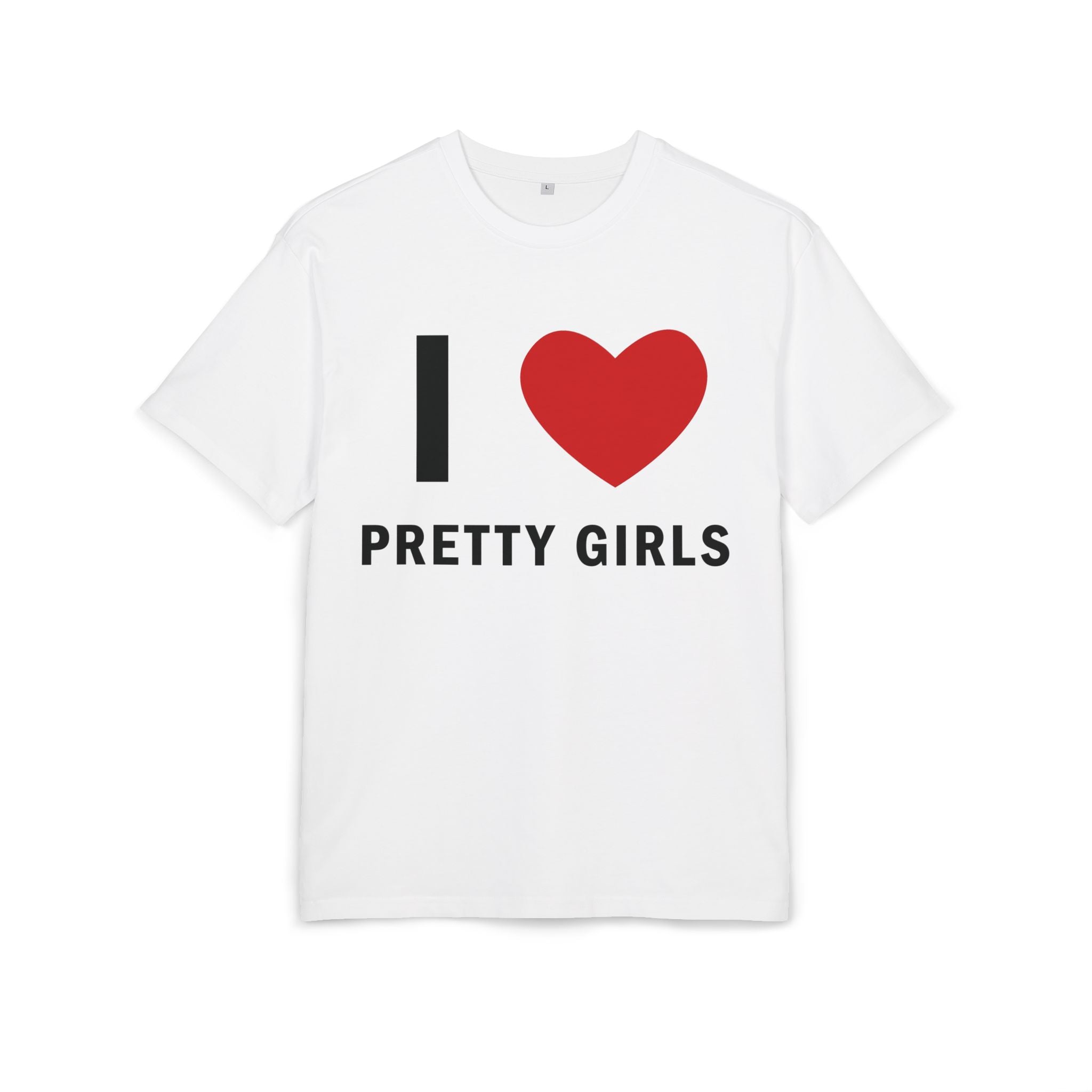 I ♥ Pretty Girls Heavy oversized tee | Velvet Noir Drop 001